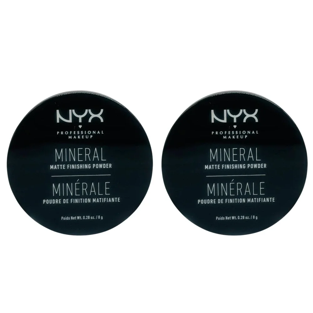 NYX Mineral Matte Finishing Powder Medium/Dark BOGO Set - 0.28 oz Makeup